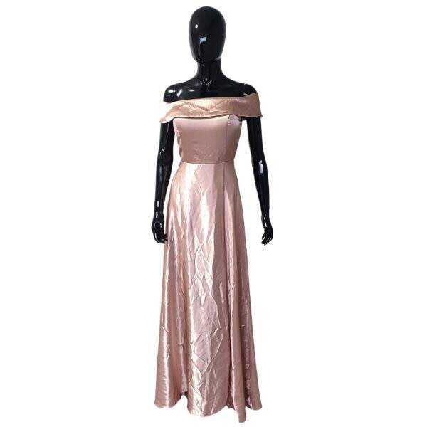 Vestido Longo Cetim Rosa Queimado Toma que caia - Tam.: G - Vestclass - Cod. 010030